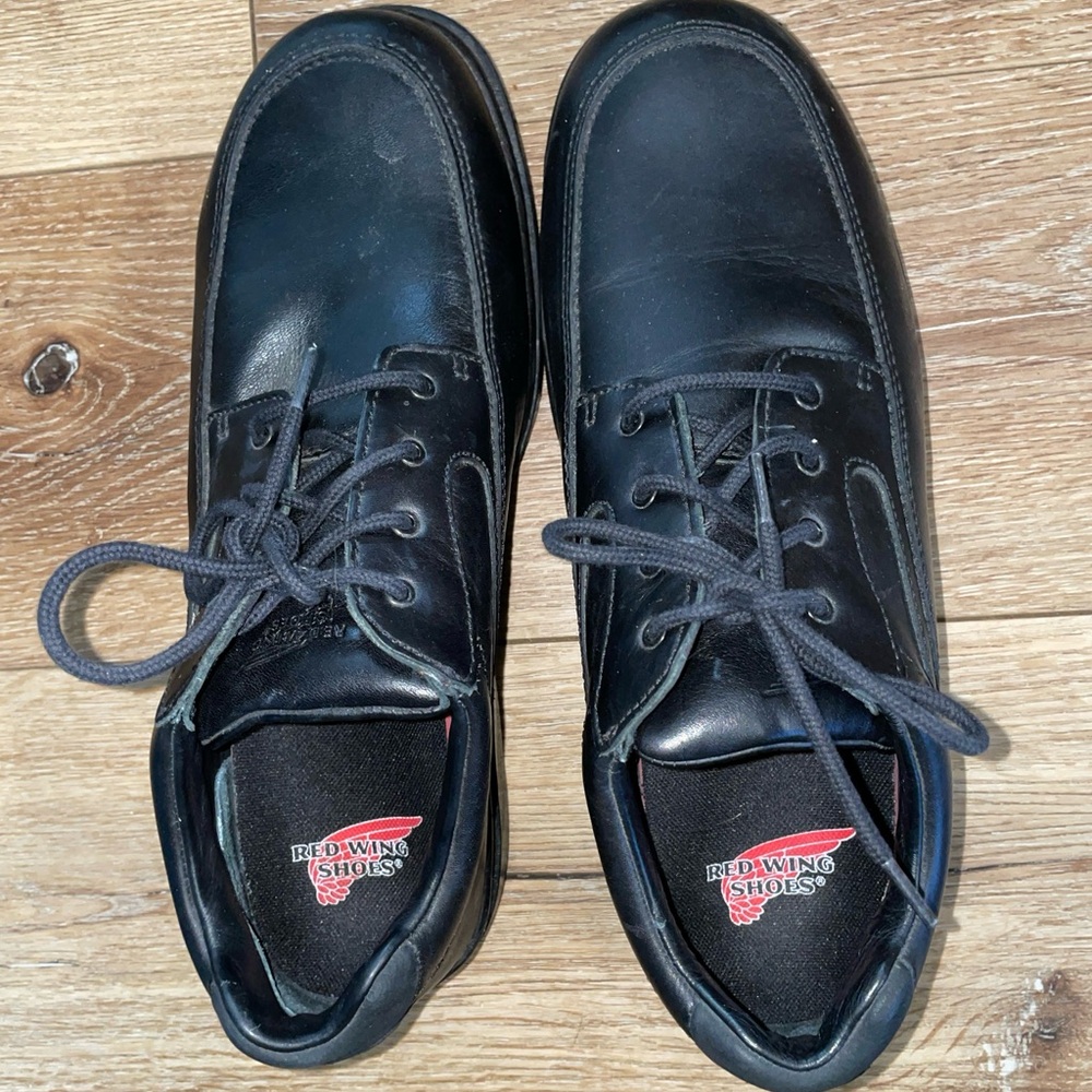 Red Wing  Leather Oxford Shoes Mens 12 D  King Toe Low ASTM F2892-11 EH Black